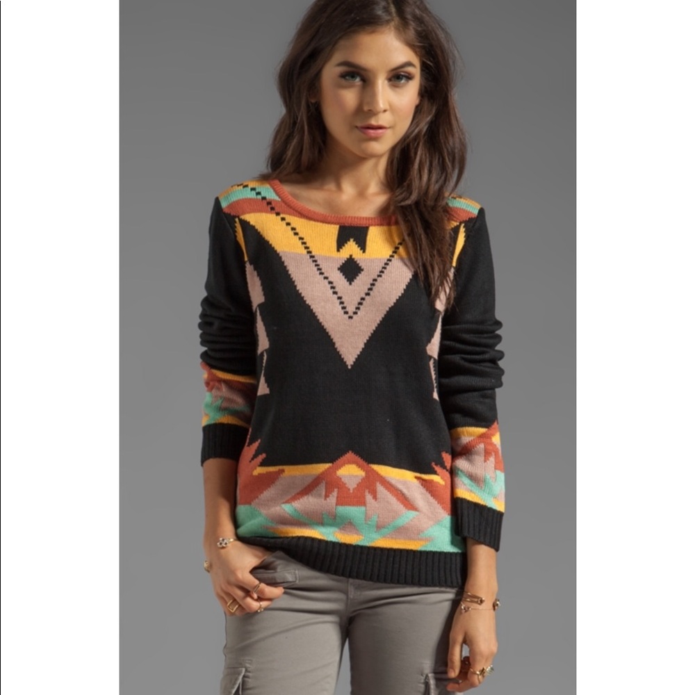 MinkPink 3 Amigos Pullover Sweater Size M